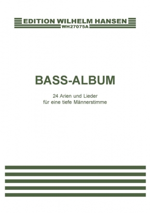 Bass-Album Vocal and Piano Buch