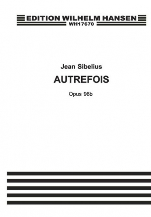 Jean Sibelius, Autrefois Op.96b Klavier Buch