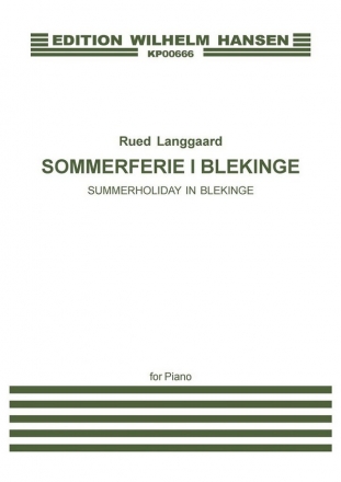 Rued Langgaard, Sommerferie I Blekinge  Buch