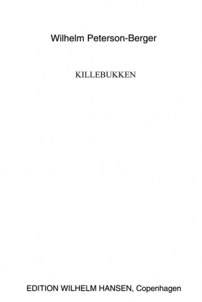 Killebukken Op.11 No.6 SATB Klavierauszug