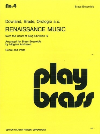 Andersen, Music At The Court Of King Christian Iv Pb 4 Chamber Ensemble Partitur + Stimmen