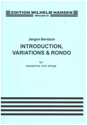 Introduction Variations & Rondo for alto saxophone and strings score