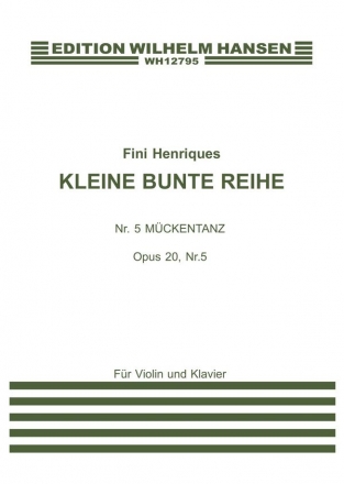 Fini Henriques, Kleine Bunte Reihe Op. 20 No. 5 Violine und Klavier Buch