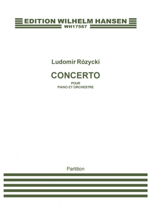 Ludomir Rzycki, Concerto Pour Piano Piano and Orchestra Partitur