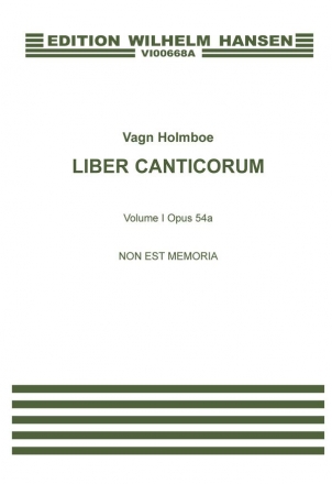 Vagn Holmboe, Non Est Memoria Op.54a SATB a Cappella Chorpartitur