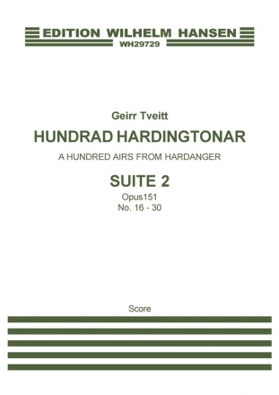 Geirr Tveitt, A Hundred Airs From Hardanger, Suite 2 Orchestra Partitur