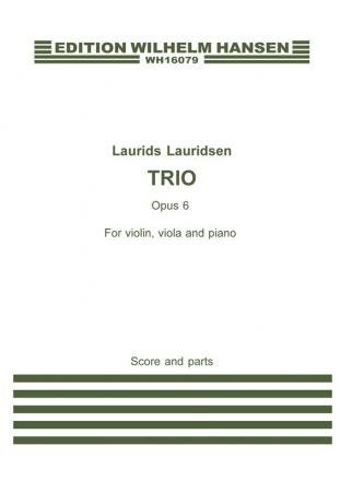 Trio op. 6 for violin, viola and piano score and parts