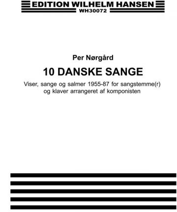 10 Danish Songs for vocal and piano