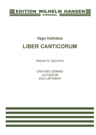 Vagn Holmboe, Cantabo Domino Op 61b SSATBB a Cappella Chorpartitur