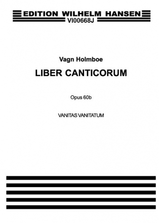 Vagn Holmboe, Vanitas Vanitatum Op. 60b SATB a Cappella Klavierauszug