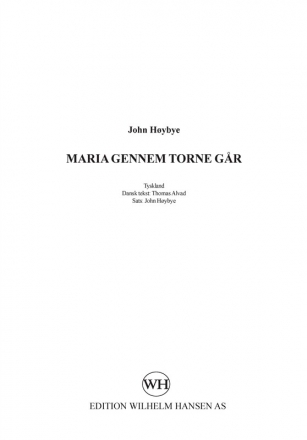 John Hybye, Maria Gennem Torne Gr Vocal Buch