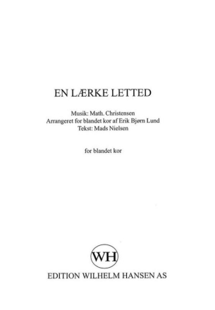 En Laerke Letted  Chorpartitur