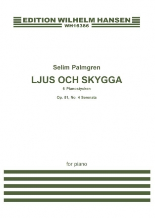 Selim Palmgren, Light and Shade Op. 51 No. 4 'Serenade' Klavier Buch