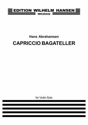 Hans Abrahamsen, Capriccio Bagateller Violin Buch