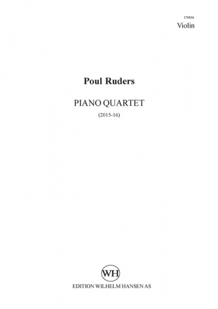 Poul Ruders, Piano Quartet Piano Chamber, Violin, Viola and Cello Stimmen-Set