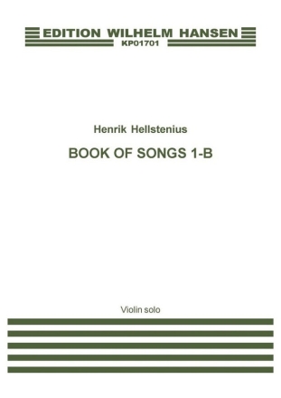 Henrik Hellstenius, Book Of Songs I  Buch