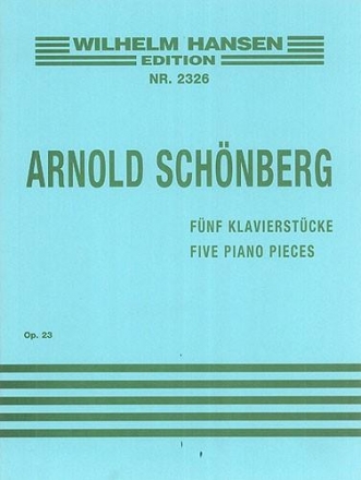 5 Klavierstcke op.23