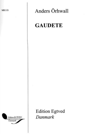 Gaudete for mixed choir and organ choral score