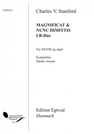 Charles Villiers Stanford, Magnificat&nunc Dimittis  Buch