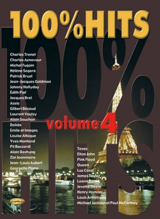 100% Hits, Volume 4 Piano, Vocal and Guitar Buch