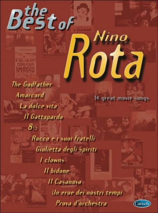 The Best of Nino Rota: piano/vocal/guitar Songbook