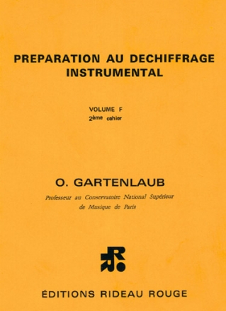 Prparation au dchiffrage instrumental Vol F cahier 2 pour tous les instruments