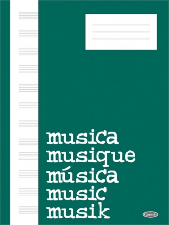 Quaderno di Musica 12 righi - 64 pagine - carta bianca