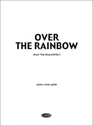 Harold Arlen, Over The Rainbow (The Wizard Of Oz) Piano, Vocal and Guitar Buch