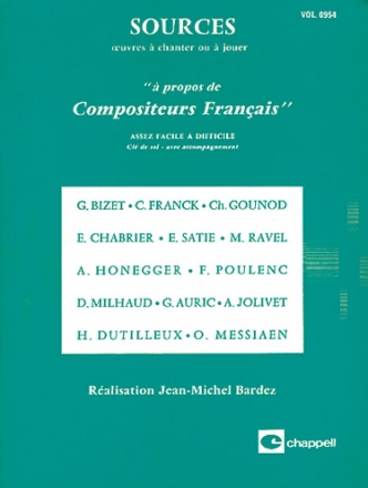 Sources, Volume 0954  Propos de Compositeurs Alle Instrumente Buch