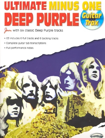 DEEP PURPLE (+CD): ULTIMATE MINUS ONE GUITAR TRAX (NOTES, TAB, BACKING TRACKS)