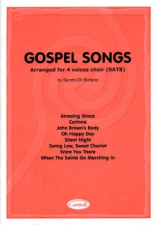 Gospel Songs for mixed chorus and piano,  score