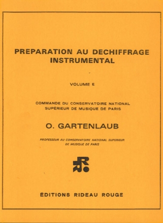 Odette Gartenlaub, Volume e - Suprieur Alle Instrumente Buch