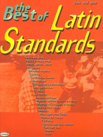 The Best of Latin Standards Songbook piano/vocal/guitar