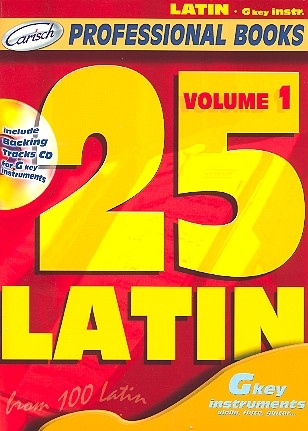 25 Latin vol.1 (+CD): for g key instruments (flute, violin, guitar) professional books series