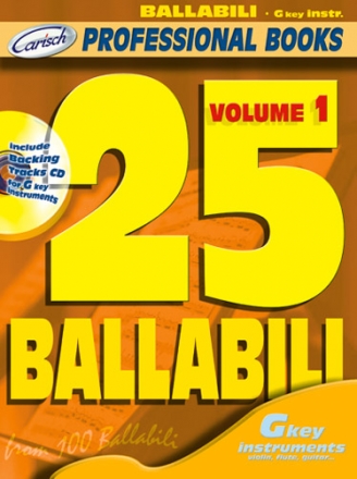 25 Ballabili, Volume 1 Flute, Oboe, Violin or C-Melody Instruments Buch + CD