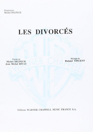 Michel Delpech, Les Divorces Vocal and Piano Buch