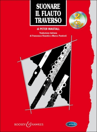 Peter Wastall, Suonare Il Flauto Traverso Flute Buch + 2 CDs