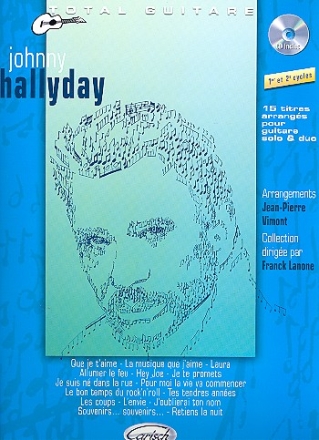 Total guitare - Johnny Hallyday (+CD): pour 1-2 guitares/tab