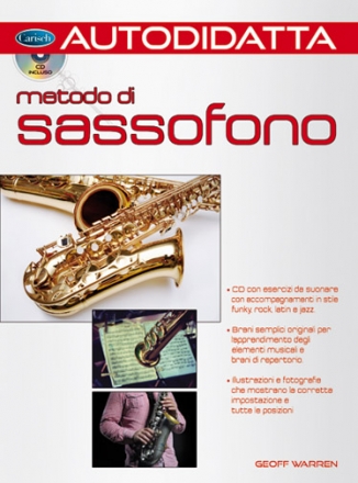 Warren del Biono, Metodo Di Sassofono Autodidatta Saxophone Buch + CD