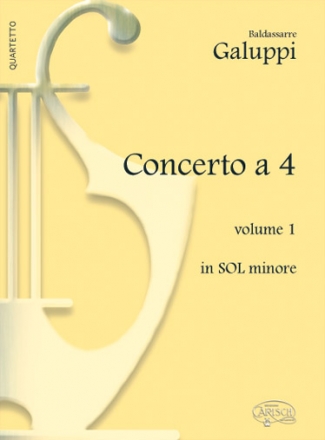 Baldassarre Galuppi, Concerto a 4 - Volume 1, in Sol Minore Klavier Buch