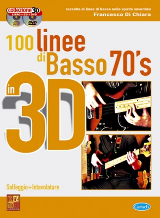 Francesco Di Chiara, 100 Linee di Basso 70's in 3D Bass Guitar Buch + CD + CD-ROM