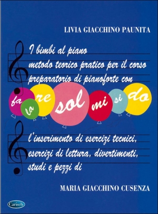 Livia Giacchino Paunita, I Bimbi al Piano Klavier Buch