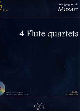 4 quartets (+CD-Rom) for flute and string trio full score and flute and piano reduction