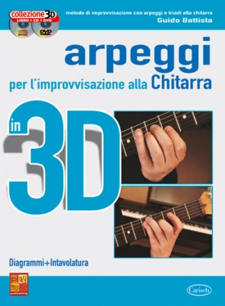 Guido Battista, Arpeggi e Improvvisazione Chitarra in 3D Gitarre Buch + CD + CD-ROM