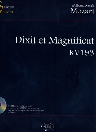 Dixit et Magnificat KV193 (+CD-Rom) fr gem Chor und Orchester Partitur und Klavierauszug