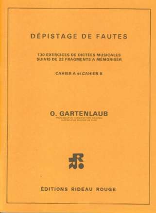 Odette Gartenlaub, Depistage De Fautes Cahiers A & B Tres Difficile  Buch