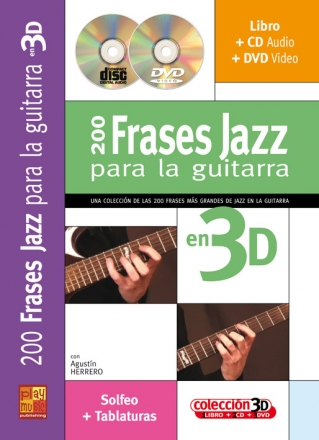 200 Frases Jazz 3D (CD+DVD) para guitarra