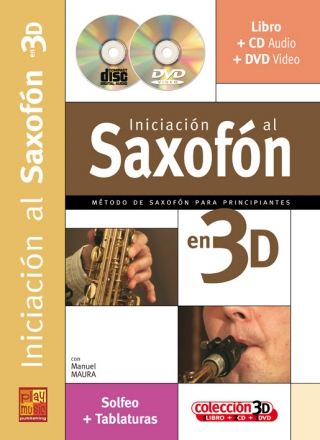 Manuel Maura, Iniciacionofon 3D Saxophone Buch + CD + CD-ROM