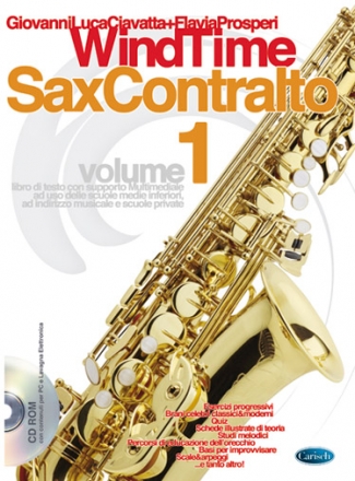 Gianluca Ciavatta, Windtime, Sax Contralto, Volume 1 Saxophone Buch + CD