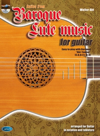 Walter Abt, Baroque Lute Music for Guitar Gitarre Buch + CD